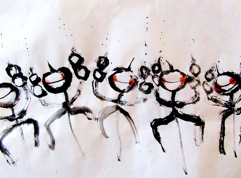 愛響で書(愛嬌でしょ!)